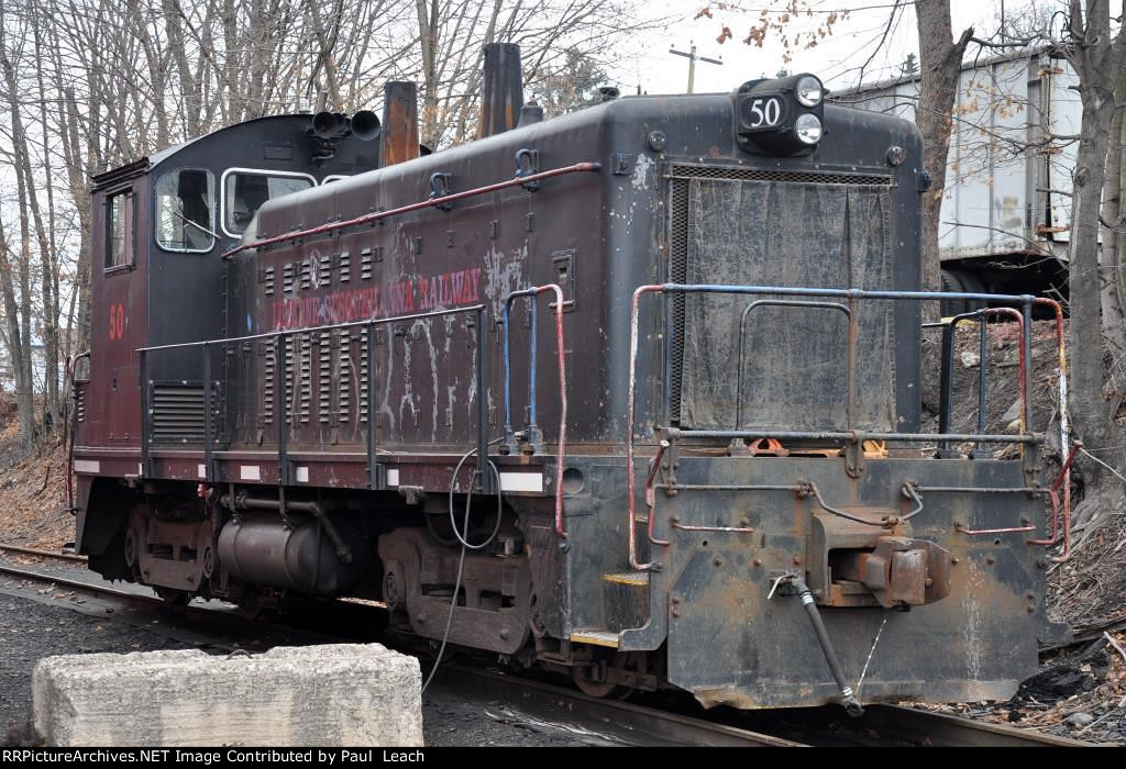 Parked near the stop